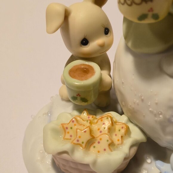 Precious Moments Warmest Wishes Snowman Holiday Collectible porcelain Figurine 2 - Picture 7 of 8